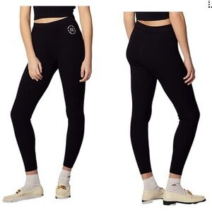 ⭐️HOST PICK⭐️ BNWT Sandro Mexique Ribbed Leggings size EU 34 in Black